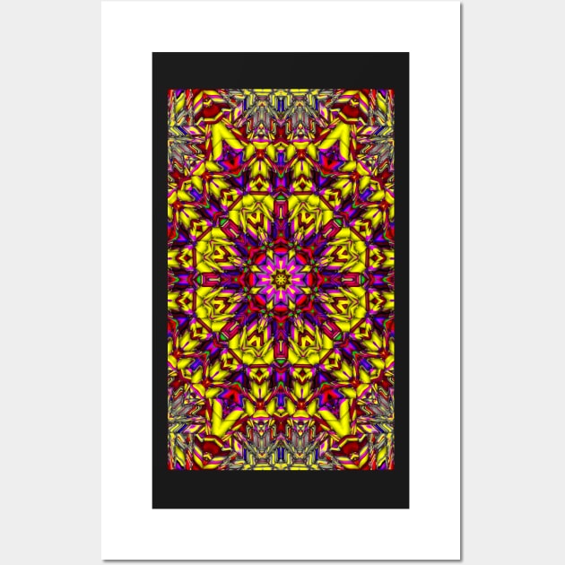 Abstract pattern, symmetrical 3 Wall Art by Hujer